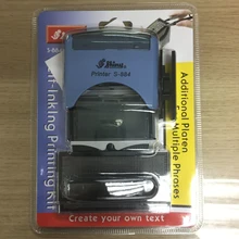 Блестящий S-884 22x58 мм самочернильный резиновый штамп заказной офисный стационарный бизнес мини-D-I-Y набор штамп набор для печати-FF