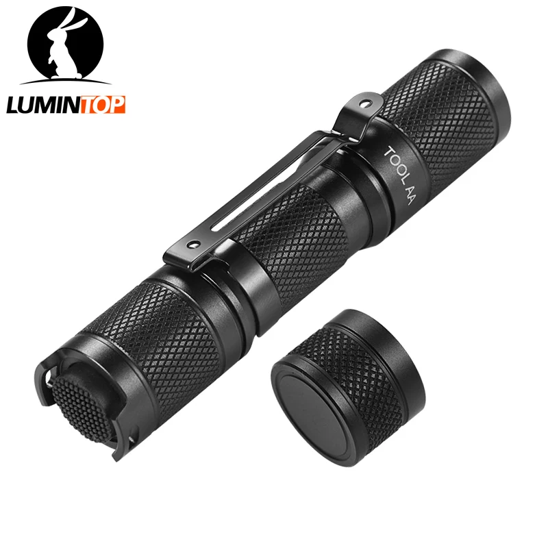 LUMINTOP EDC Mini Flashlight Tool AA Max 550 Lumens Cree Led Torch Clip