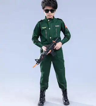 

Free shipping!!Children's clothing pilot costumes for Halloween Children role-play spacesuits The policeman clothing