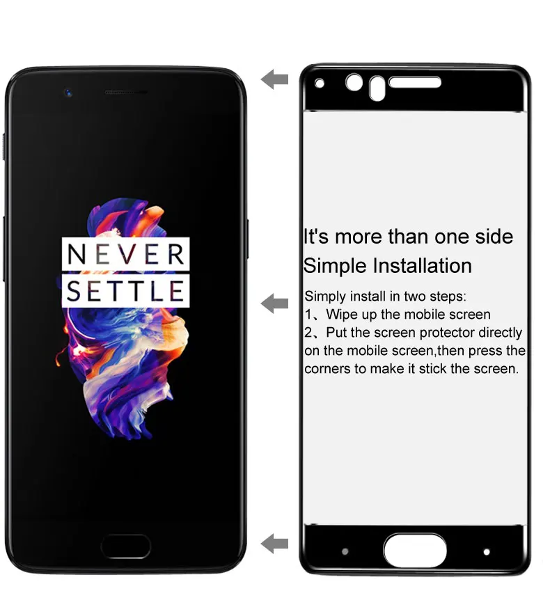 Для Oneplus 5 One Plus 5 пленка из закаленного стекла полная защита IMAK Защитная пленка для экрана полная защита для One Plus 5 A5000 экрана