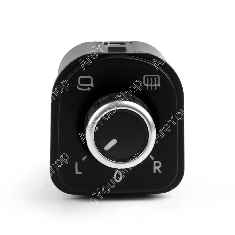 Sale Car Side Folded Rear View Mirror Switch Plating Control Knob For VW Golf 5 GTI