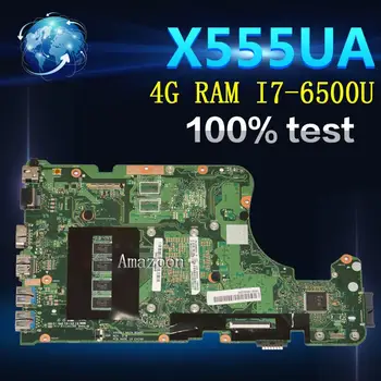 

Amazoon X555UA Laptop motherboard for ASUS X555UJ X555UF F555U X555UB X555UQ X555U 100% Test original mainboard 4G RAM I7-6500U