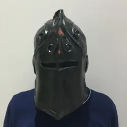 Горячая игра Battle Royale черная маска рыцаря латексный костюм для взрослых красный Рыцарь Маска на все лицо шлем Косплей-реквизиты для