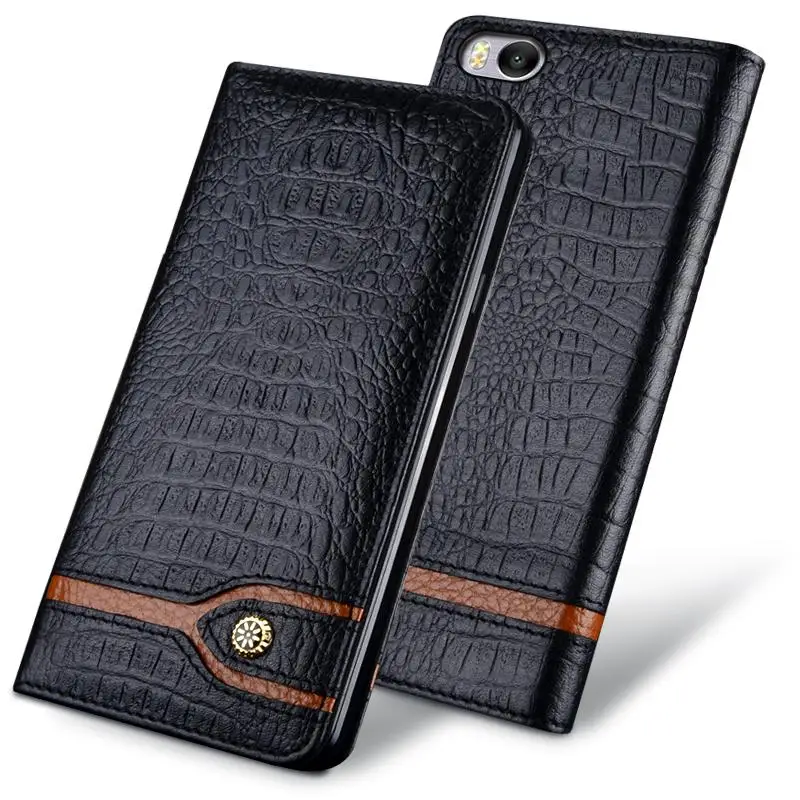 

New Luxury Original Brand Genuine Crocodile Leather Phone Cases For Xiaomi mi5s Fashion Phone Bags For Xiaomi Mi 5s