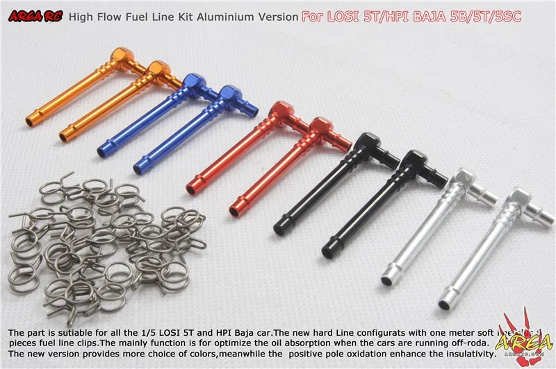 Area-Rc-Fuel-Line-Kit-Aluminium-Version-For-Losi-5T
