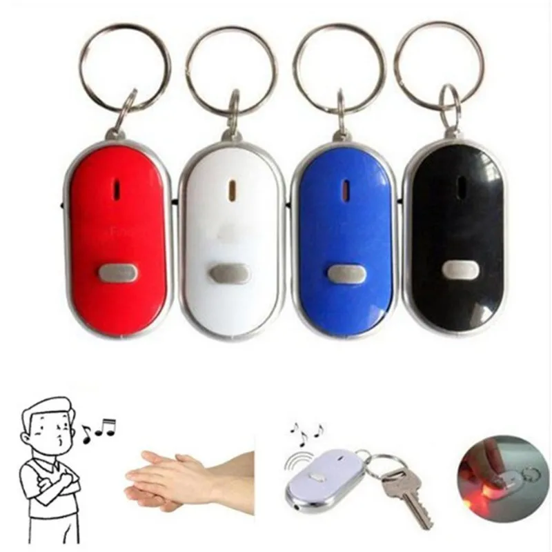 

2018 New Whistle Sound Smart Key Finder Anti lost Smart Tag Child Bag Pet Locator Find Dog Pet Keychain Tracker Alarm Reminder