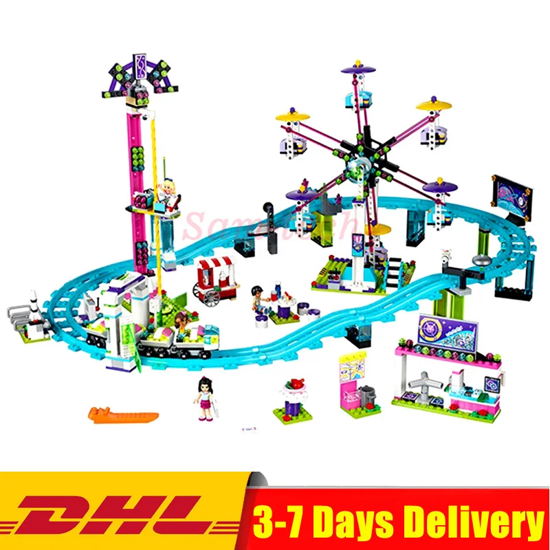 

2018 In Stock Compatible Legoingly 4113 Good Friend Amusement Park Coaster Building Kits Girl Series Blocks Bricks Girl Toys