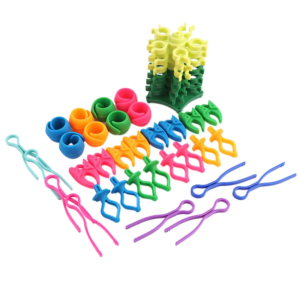 

33PC Sewing Thread Bobbin Holder Clamp Clips Column Bobbin Set For Embroidery