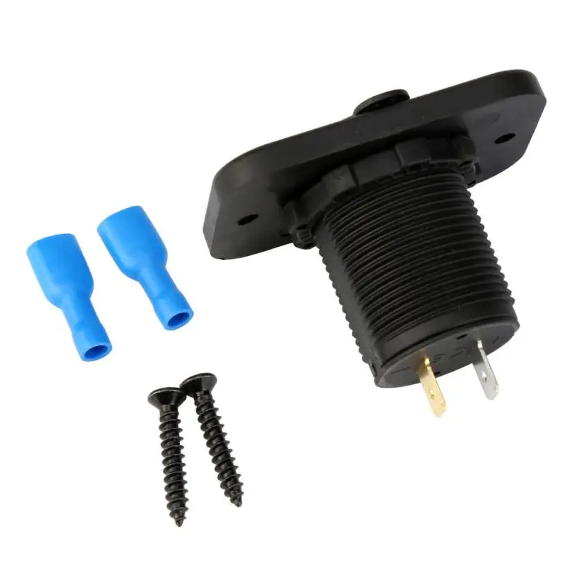 

12V/24V USB Twin Dual Power Motorcycle Boat Car Cigarette Lighter Socket Plug Z905 5up