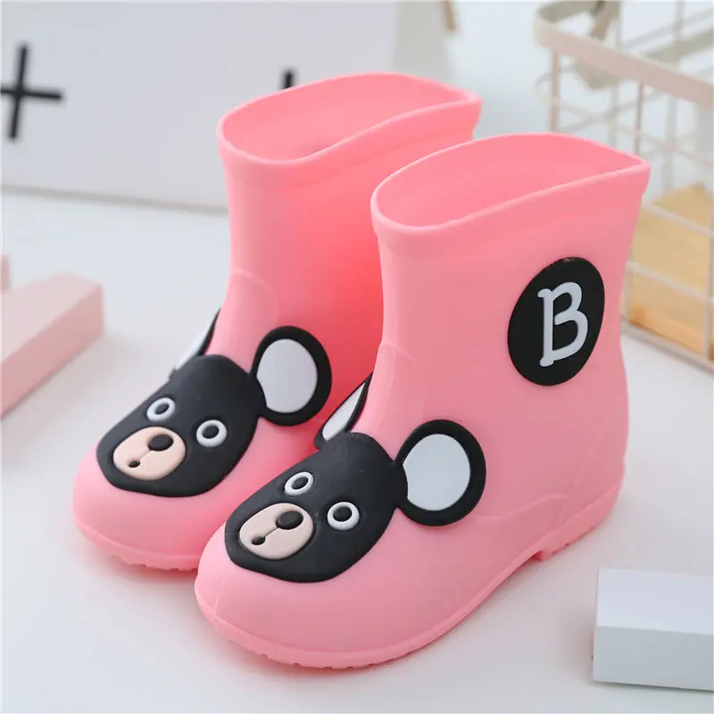 

Rain Boots Kids for Boys Girls Toddler Rain Boots Waterproof Baby Non-slip Rubber Water Shoes All Seasons Children Rainboots