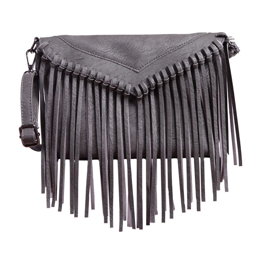 Винтаж с бахромой Для женщин небольшой плеча сумки бренда Crossbody сумка женская