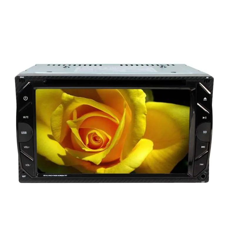 2 Din 6 &quotавтомобильный DVD двойной Автомобильный видео плеер Аудио с поддержкой