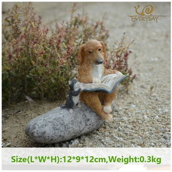 

Everyday Collection Dog Miniature Home Decoration Accessories Fairy Garden Animal Figurines Resin Crafts Car Decor Birthday Gift