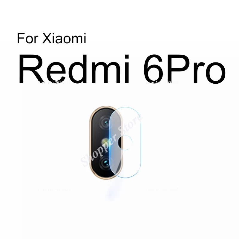 2 шт. объектив камеры закаленное стекло для Red mi Note 7 6Pro mi x2 2S 3 Max 3 2 Pro S2 для Xiao mi 9 mi 8 SE A2 Lite mi 6X 5X A1 F1 Play - Цвет: For Redmi 6Pro