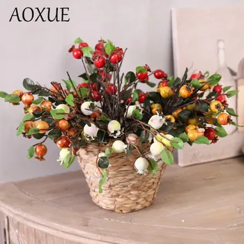 

New product simulation flower furit bouquet rose hip festival decoration home decoration flower arrangement floral accessories