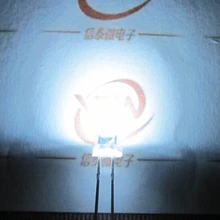 100 шт./лот, белый, 5 мм, соломенная шляпа, светодиодный светильник с бусинами, супер яркий светодиодный светильник с большим сердечником, светящиеся Диоды(светодиодный s