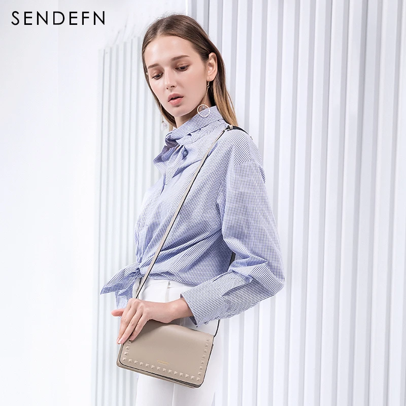 

Sendefn New Fashion Hand Bags For Women 2018 Handbag Famous Brands Split Leather Women Shoulder Bag Female Cross Body Lady's Bag