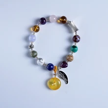 DIY натуральный высококачественный Золотой перо | янтарь | пчелиный воск | Красный браслет из стерлингового серебра 925 пробы | браслет Мода