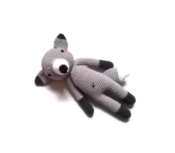 

crochet toys amigurumi rattles doll fox model number SBY0020