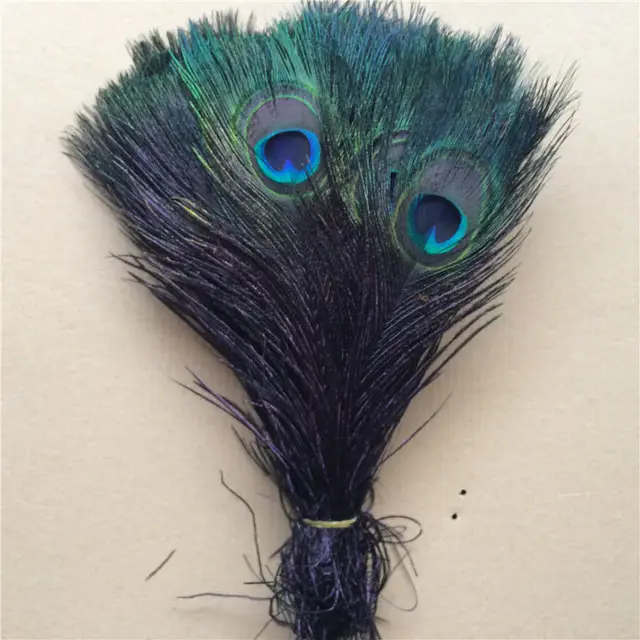 50 PCS Natural Peacock Feathers For Sale Costume Centerpieces 25 30cm