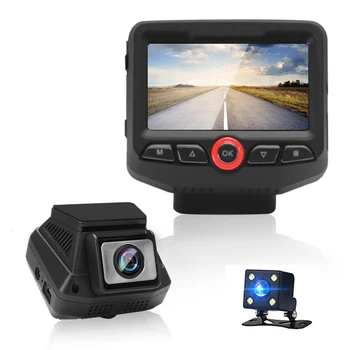 

Mini Car DVR Camera Dual Lens Dash Cam Front Full HD 1080P Rear 720P Rear view Auto Registrator Digital Video Recorder Camcorder