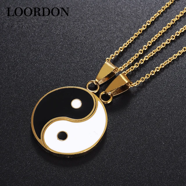 Buy Loordon Matching 2 Pieces Stainless Steel Yin Yang