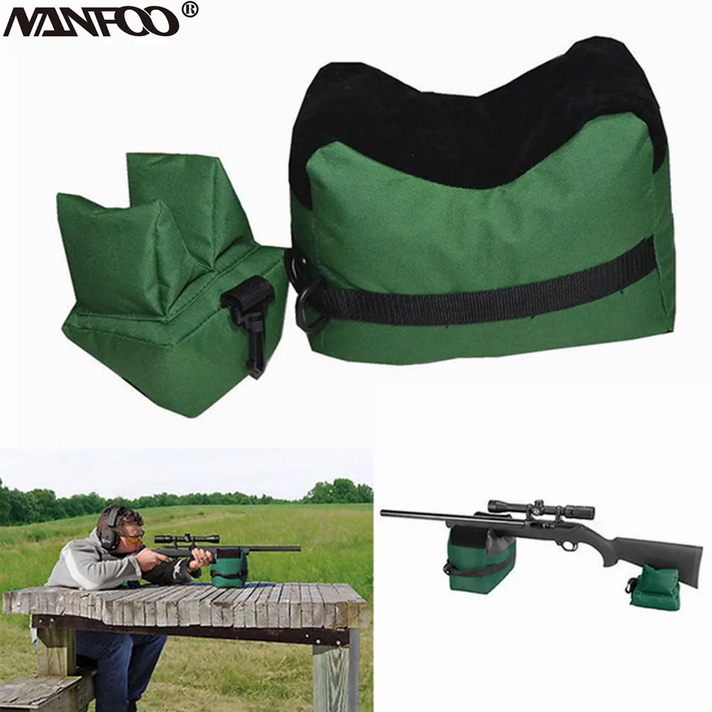 

Hunting Shooting Rear Gun Rest Bag Shotgun Portable Front&Rear Military Rifle Gun Rest Bag Unfilled Sands HuntingGun Accessories