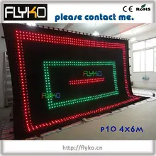 Гибкий p10cm светодиодный экран дисплей симпатичная анимация с CE, RoHS