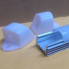 100 наборов 1 м светодиодный канал из алюминиевого профиля твердая полоса бар свет крышка