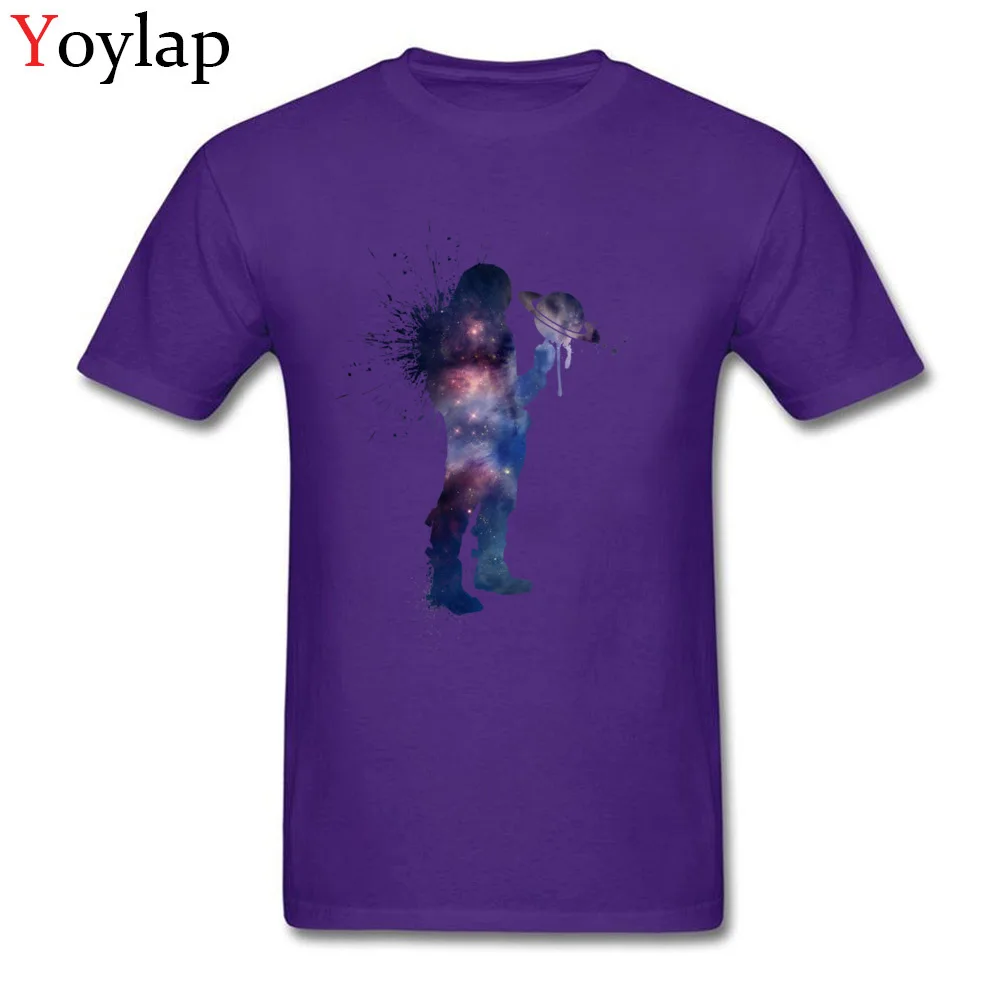 2017 Newest Design T Shirt Summer Fall 100% Cotton O Neck Tops T Shirt Short Sleeve Design Space Jam Clothing Shirt purple