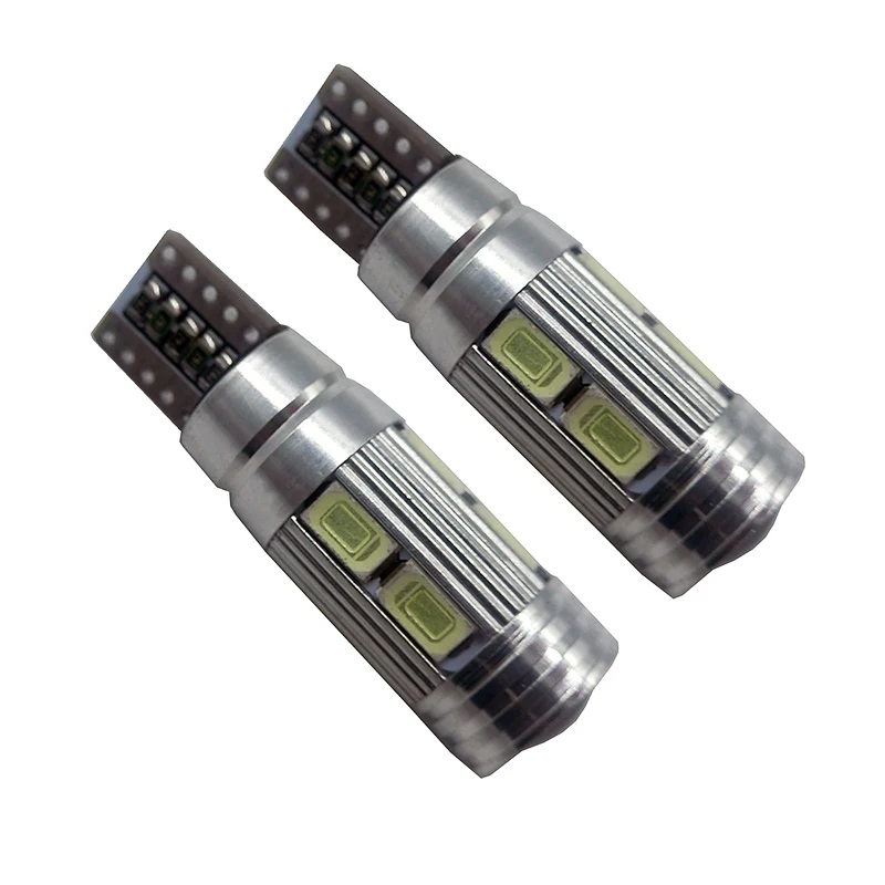 2 шт. авто светодиодный Canbus T10 10 SMD 5630 W2.1x9.5d W5W 192 194 Белый 12 в автомобильный