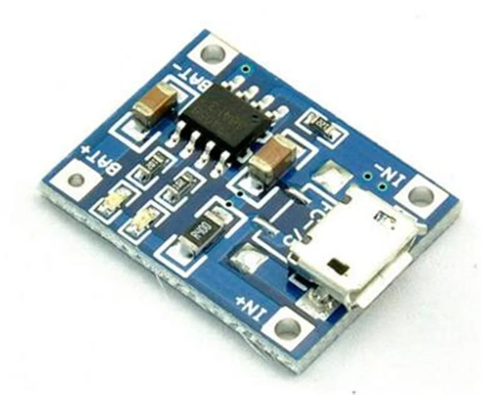 

50pcs/lot TP4056 1A Lipo Battery Charging Board Charger Module lithium battery DIY MICRO Port Mike USB New Arrival