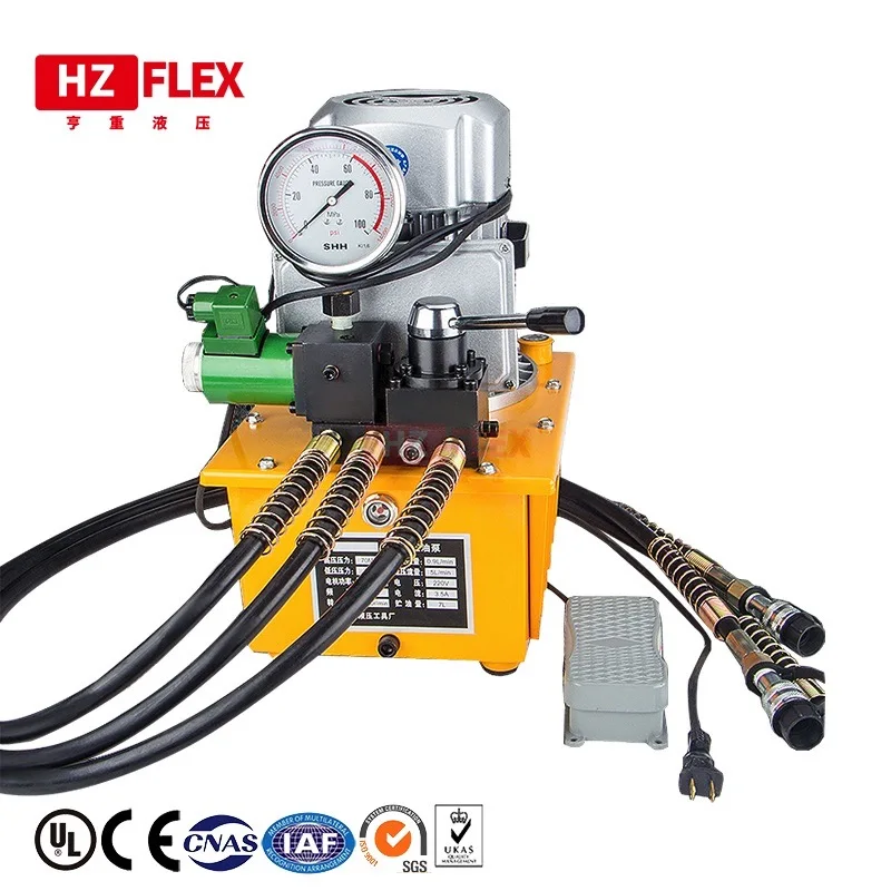 

220V 1.5kw 30L HHB-700D3 Three-way valve electric hydraulic pump hydraulic pump three oil circuit hydraulic pump station