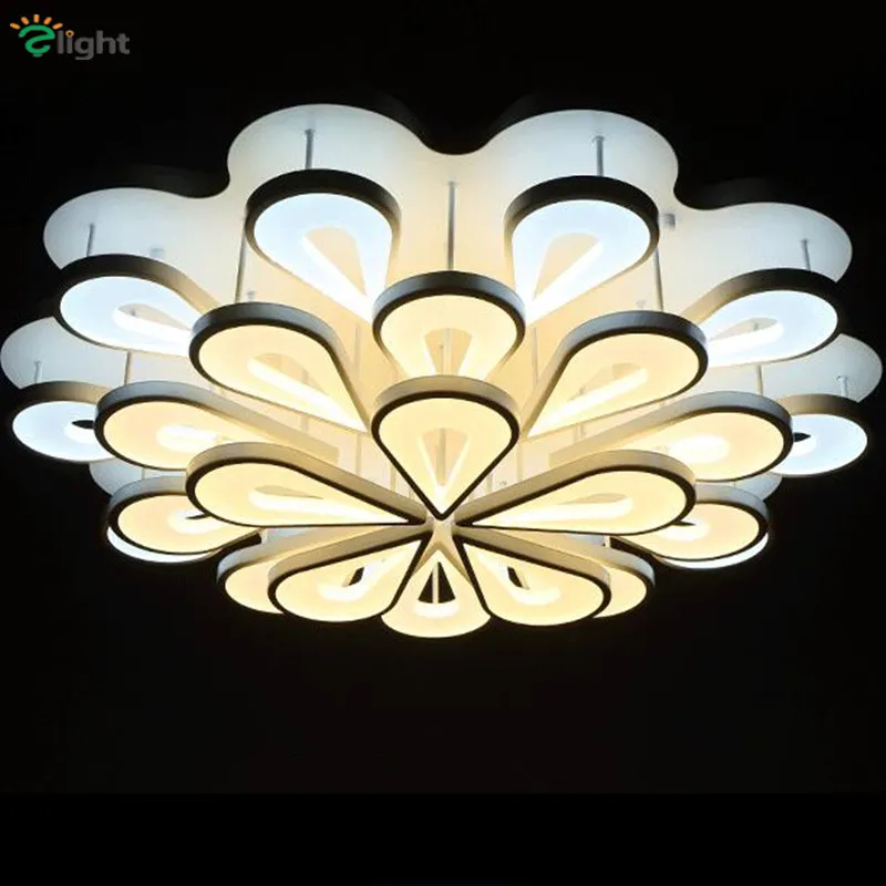 

Modern Metal Peacock Bedroom Led Chandelier Lighting Lustre Acrylic Living Room Dimmable Led Ceiling Chandeliers Lights Fixtures