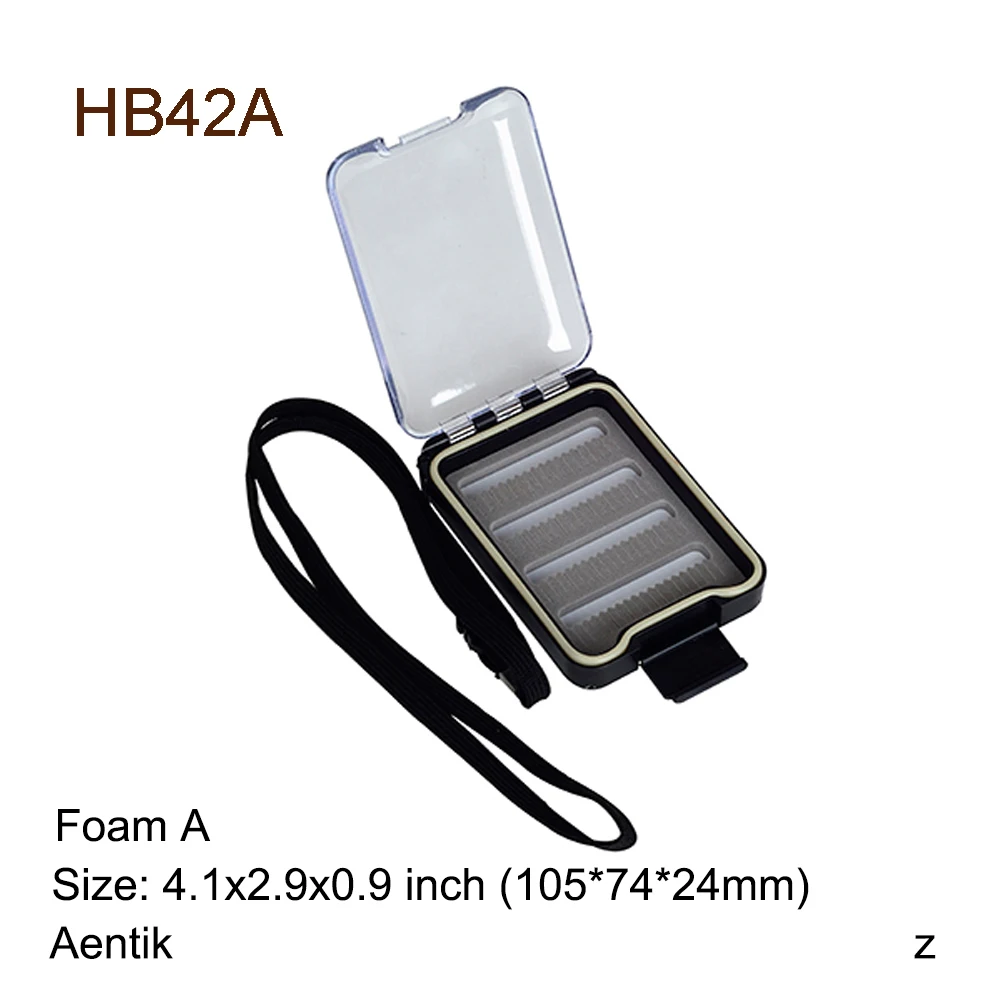 

Aventik Small Size double faces waterproof fly fishing box 100% Waterproof Slit Foam Fly Fishing Box For Flies Box