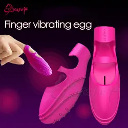 Мини вибратор для Для женщин палец рукавом Вибраторы эротический секс продукт Вибрационный массажер клиторальный стимулятор секс-игрушки