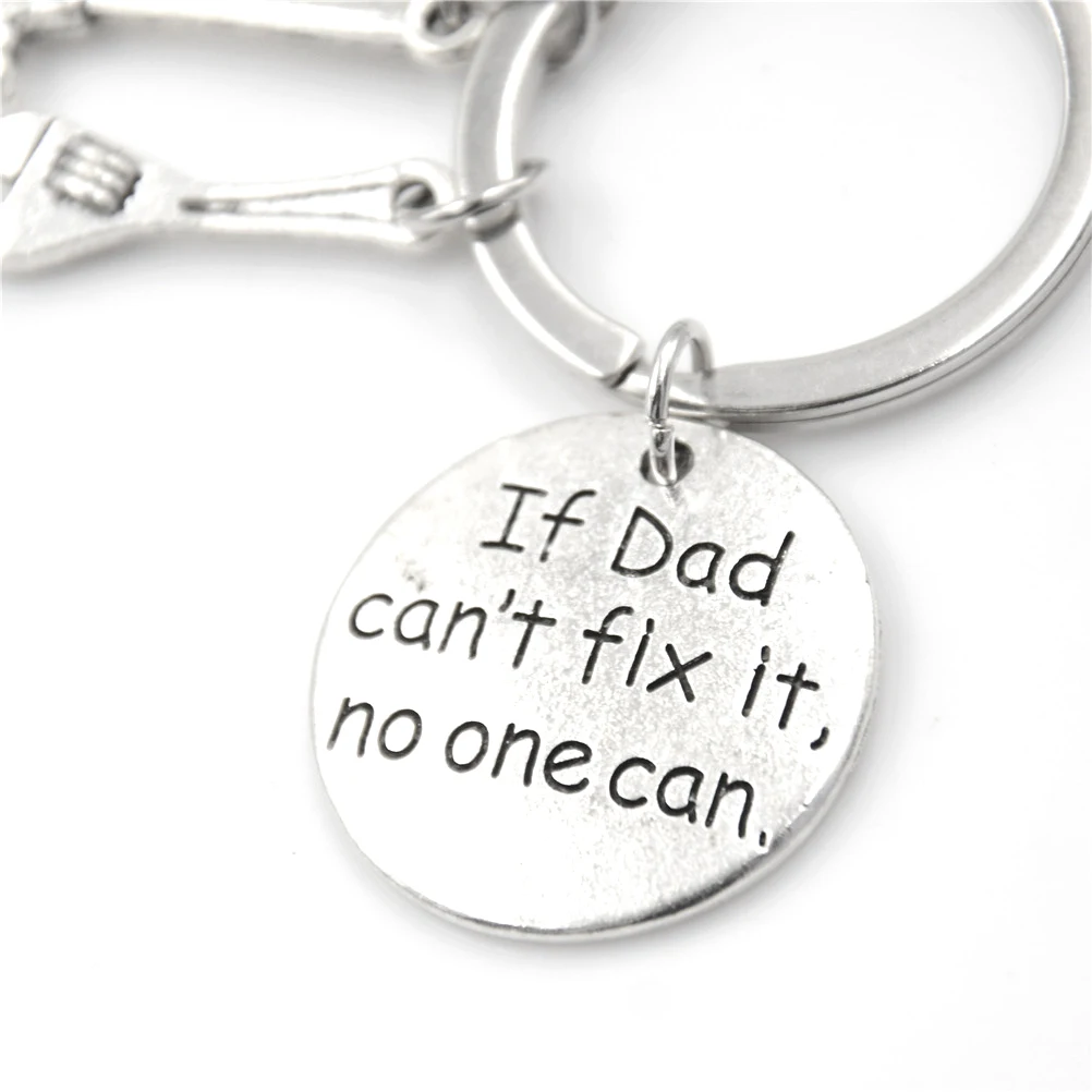 

1PCS If Dad Can't Fix It No One Can Hand Tools Set Mini Pliers Knife Screwdriver Key Chain Party Gifts Portable