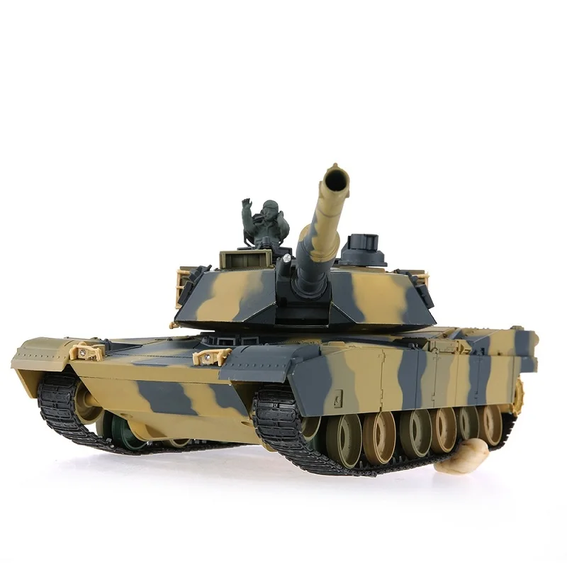 HENG LONG 3816 1/24 США M1A2 Abrams Airsoft Боевой танковая RC Танк с программирования Функция 320