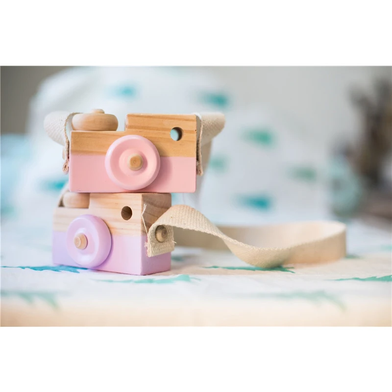 Недавно Мини Симпатичные деревянные Камера игрушка детская комната украшения домашнего декора безопасный натуральный Камера s игрушки для детские, для малышей Подарки на день рождения