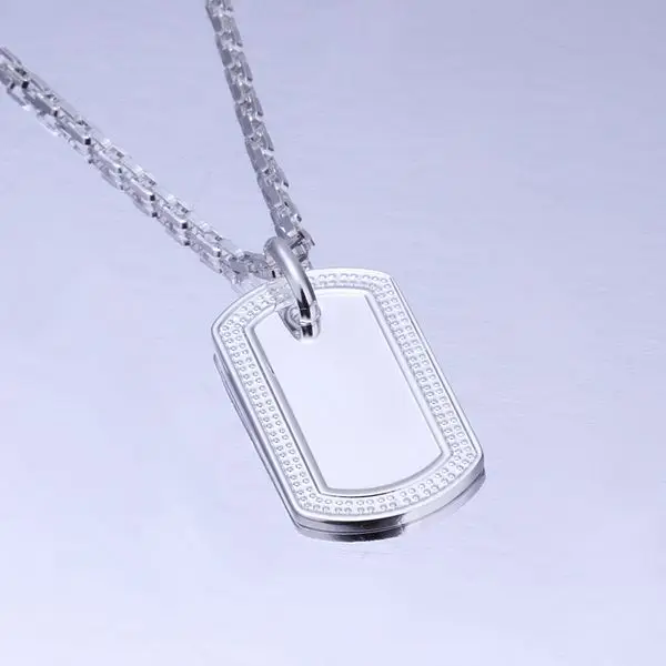 KN-N272 посеребренные 925 ювелирные изделия оптом серебро по Заводской Цене Модные Ювелирные ожерелья для женщин и мужчин