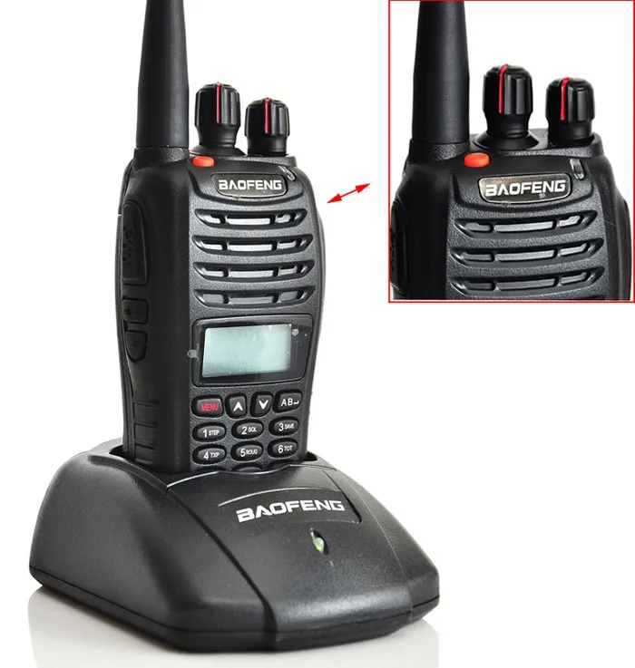 2 шт./лот Baofeng uv b6 полицейская рация Двухдиапазонная VHF и UHF радио HF трансивер для 2 способа радио Midland ручной - Цвет: Черный