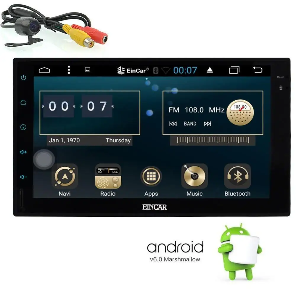 Бесплатная камера заднего вида в подарок! Android 6 0 Навигация Авто GPS навигатор