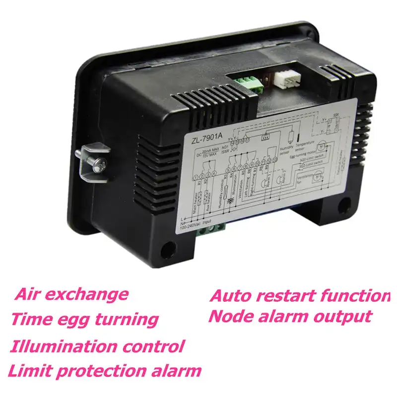 Jaimenalin Zl-7901A,100-240Vac,Pid,Multifunctional Automatic Incubator,Incubator Controller,Temperature Humidity For Incubator