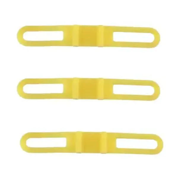 Держатель повязки для телефона силиконовый фонарик для велосипеда эластичный ремешок для велосипеда крепление для мобильного крепежная стяжка фонарь для велосипеда - Цвет: Yellow