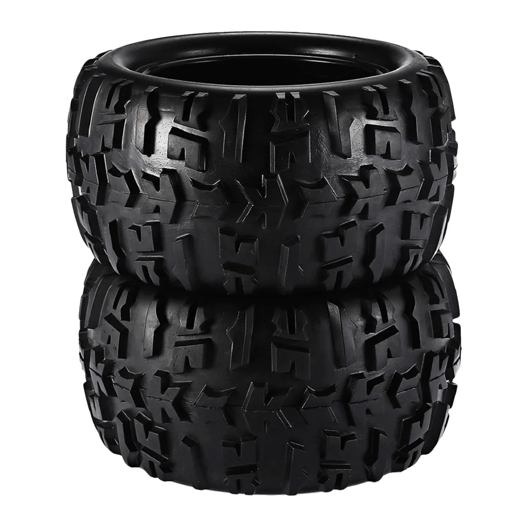 2 Pieces 1/8 Climbing RC Car Truck Wheels Tires for HSP HPI E-MAXX Savage LRP Spare Parts