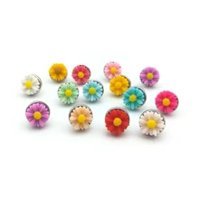 20 шт. 12 мм ромашки цветы металлические брады для детей Diy Фотоальбом принадлежности украшения Скрапбукинг ремесла Brads аксессуары ручной работы