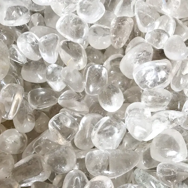 100g LARGE Natural White Rock Quartz Tumbled Stones Crystals and