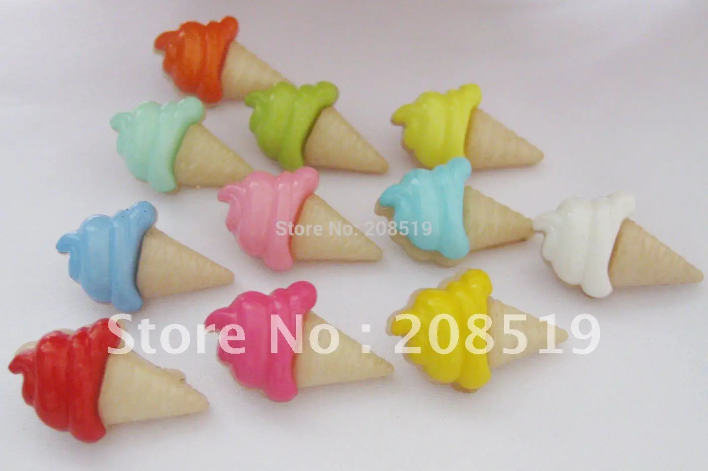 NB007 ребенок смешанные 300 шт. мороженое форма 21 мм* 13 мм пластиковые кнопки хвостовиком для одежды