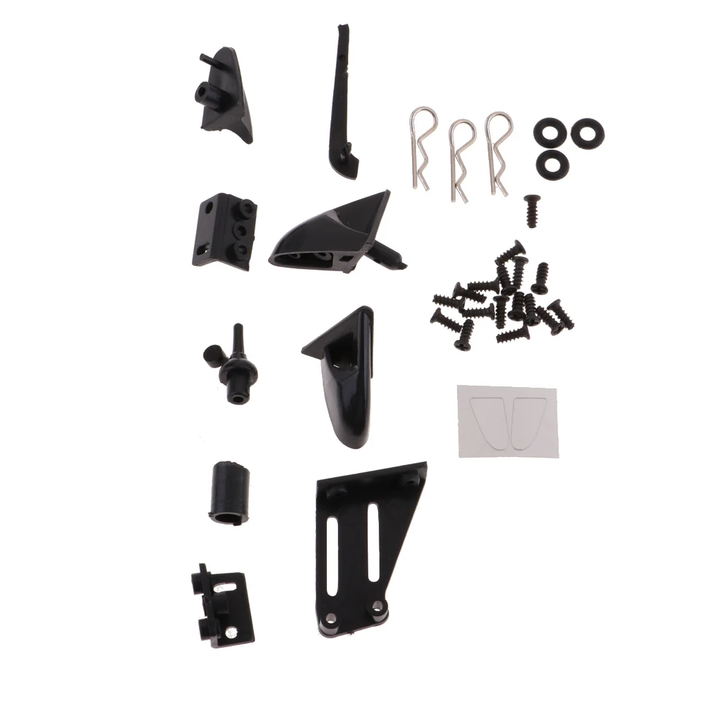 RC Body Spoiler Wing/Rearview Mirror/Windshield Wiper Kit for 1/10 Cars Hsp Redcat Hpi