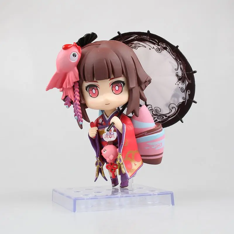 

10CM Nendoroid Princess Kagura yo ro zu ya Kamui Q Version PVC Action Figure Collectible Model Toys Gift